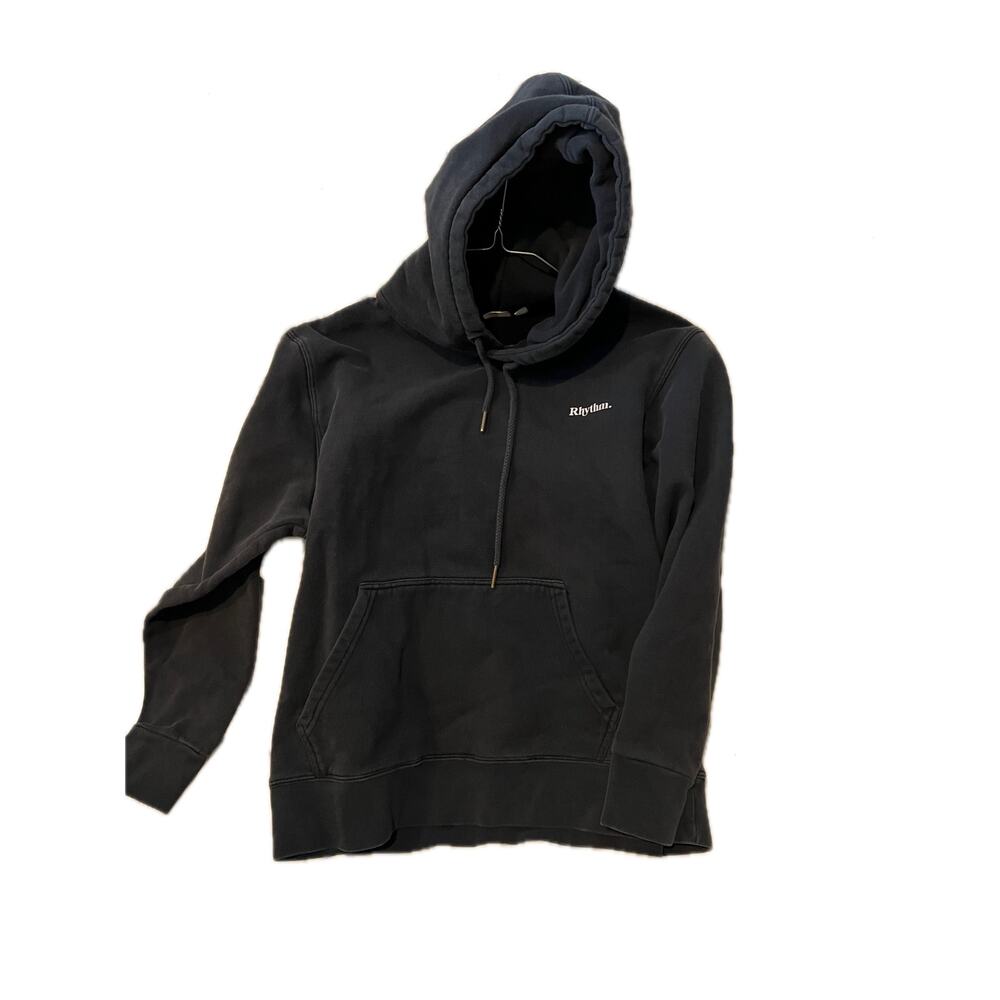 Rhythm. Black Pullover Hoodie Mens Small